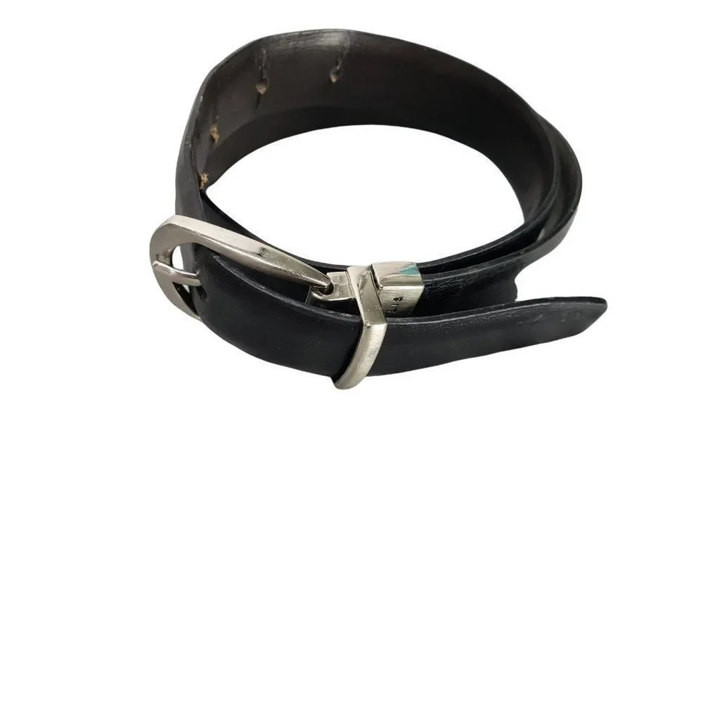 Perry‎ Ellis Black brow reverse Buckle Closure Belt